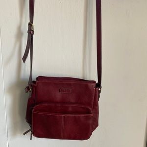 RELIC by Fossil Handbag Faux Leather Messenger Bag Red Shoulder Crossbody Bag